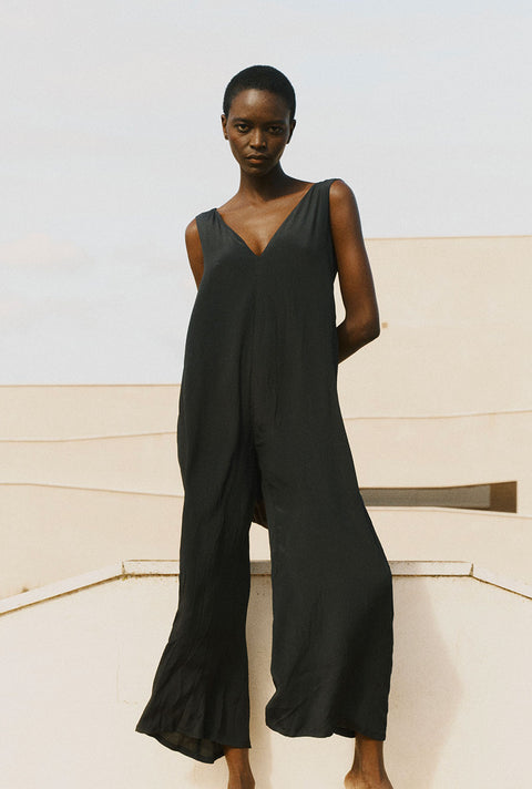 The Oversized Silk Jumpsuit