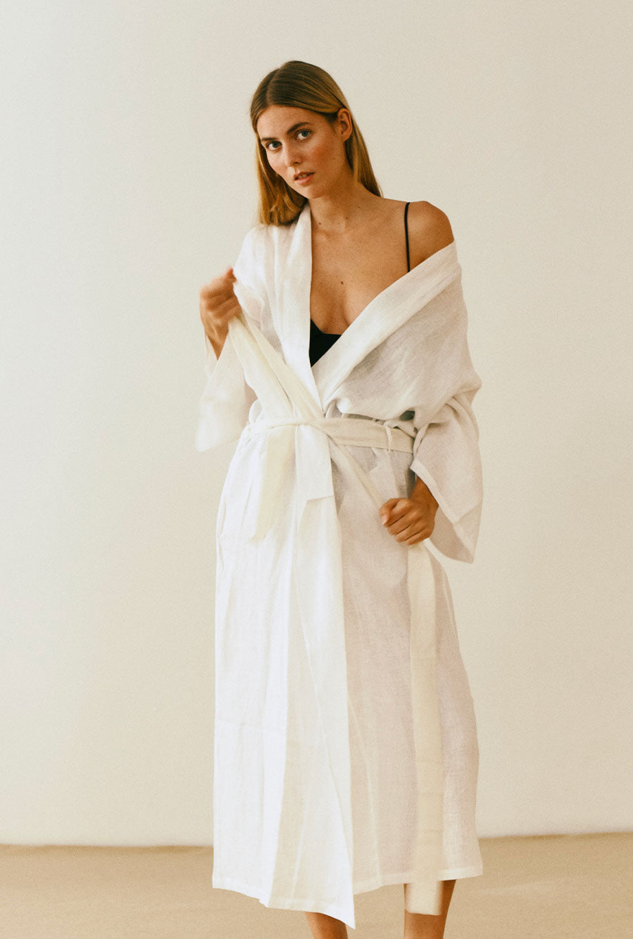 The Long Linen Bathrobe