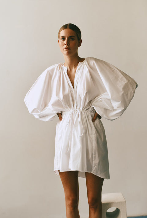 The Puff Sleeves Mini Dress 